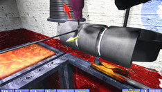 Symulacja obszaru roboczego przed spawaniem rury metodą TIG